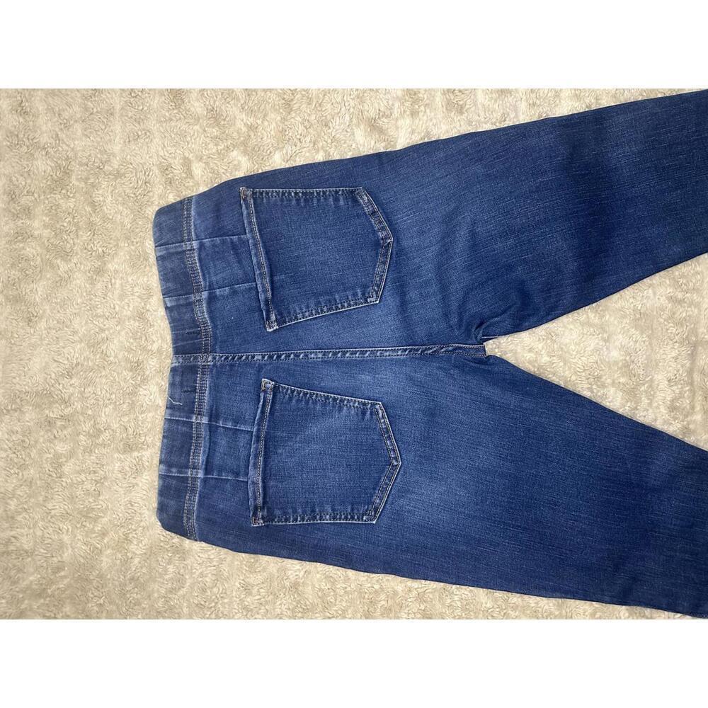 Free People medium wash pleated pull-on skinny denim jeans Size 28 - Picture 5 of 6